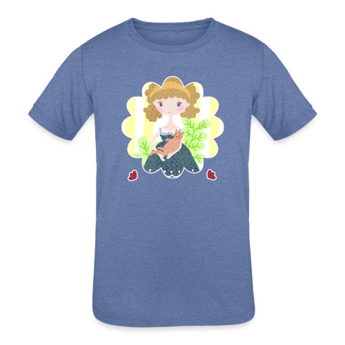 Lovable Girl - Kids' Tri-Blend T-Shirt