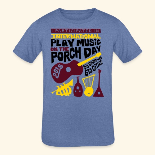 play Music on the Porch Day Participant 2018 - Kids' Tri-Blend T-Shirt