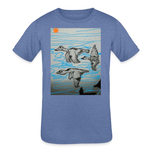 Birds in Formation - Kids' Tri-Blend T-Shirt