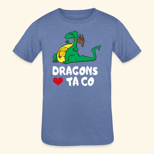 Dragons Love Taco Funny T Shirt - Kids' Tri-Blend T-Shirt