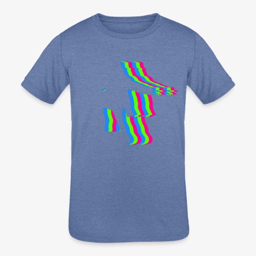 silhouette rainbow cut 1 - Kids' Tri-Blend T-Shirt