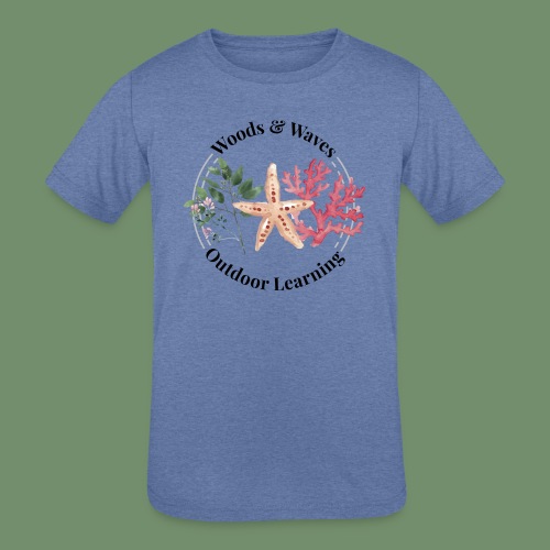 Woods and Waves - Kids' Tri-Blend T-Shirt
