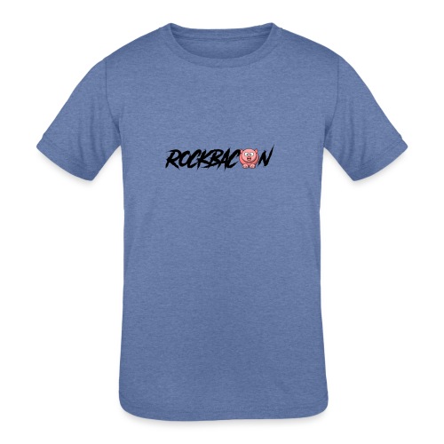 RockBacon with pig - Kids' Tri-Blend T-Shirt