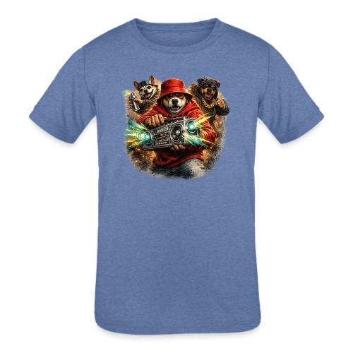 Urban Beat Dog Heroes - Kids' Tri-Blend T-Shirt