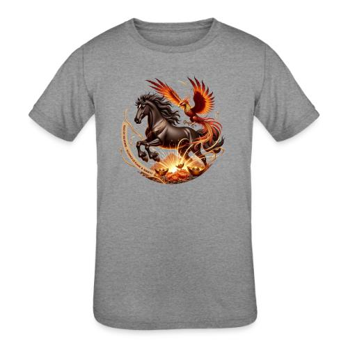 Year of the Horse Phoenix T Shirt, Lunar NY Gift - Kids' Tri-Blend T-Shirt