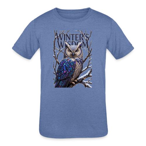 Crystalized Forest Owl T-Shirt - Kids' Tri-Blend T-Shirt