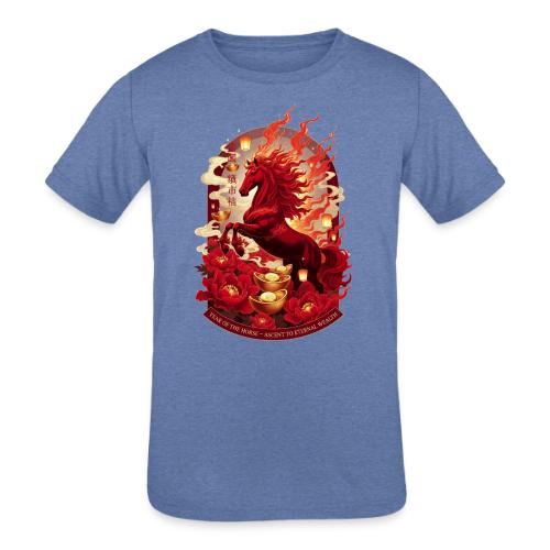 Year of the Horse Ascent T Shirt, Lunar New Year - Kids' Tri-Blend T-Shirt