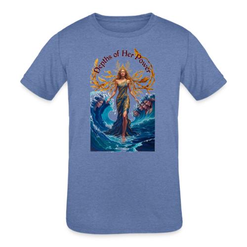 Women’s Day Tidal Sovereign T Shirt, Gift for Wife - Kids' Tri-Blend T-Shirt