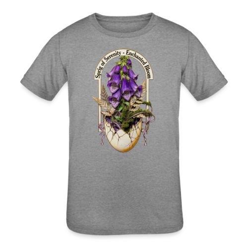 Spring Serenity Foxglove Tee, Easter Gift for wife - Kids' Tri-Blend T-Shirt