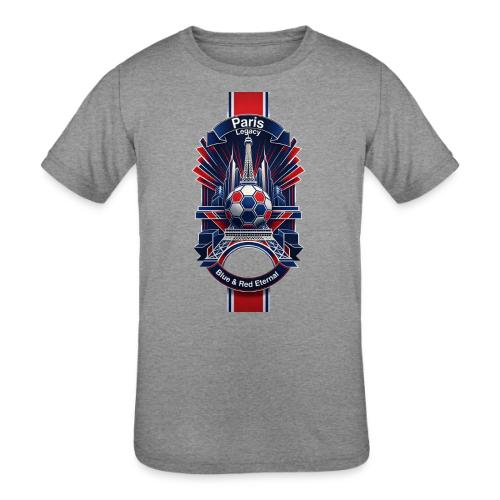 Paris Tower Legacy T Shirt, Soccer City Pride Gift - Kids' Tri-Blend T-Shirt