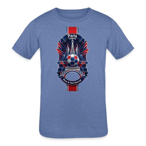 Paris Tower Legacy T Shirt, Soccer City Pride Gift - Kids' Tri-Blend T-Shirt