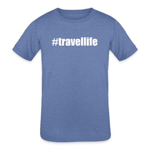 #TRAVELLIFE 0002 - Kids' Tri-Blend T-Shirt