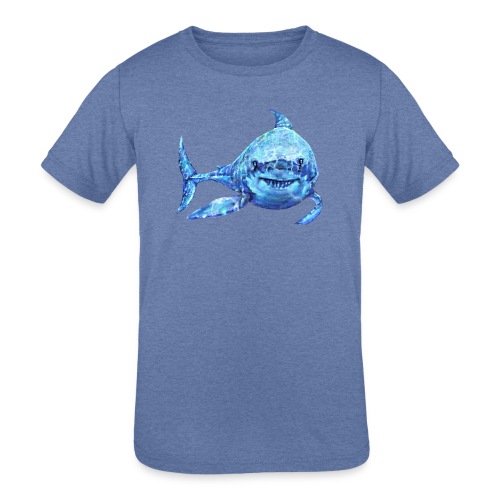 sharp shark - Kids' Tri-Blend T-Shirt