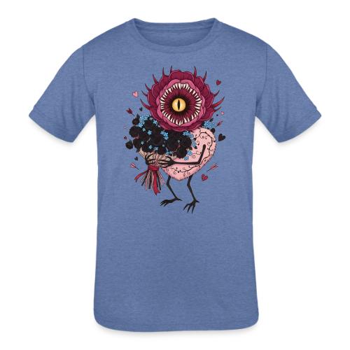 Gothic Valentine Eldritch Bloom – Dark Rom - Kids' Tri-Blend T-Shirt