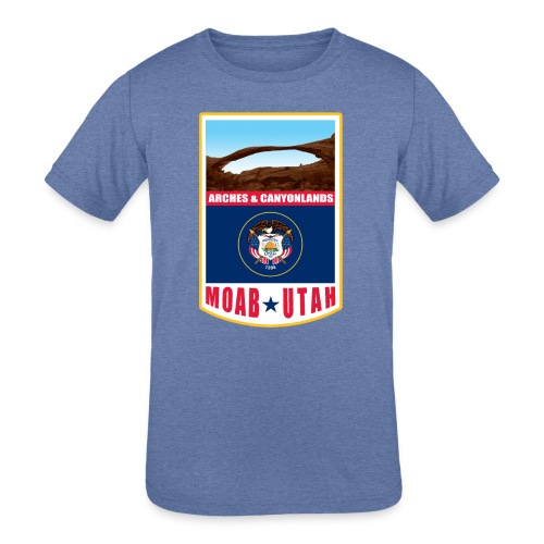 Utah - Moab, Arches & Canyonlands - Kids' Tri-Blend T-Shirt