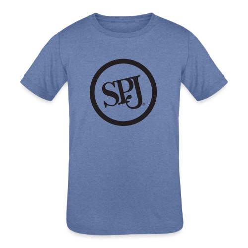 SPJ Black Logo - Kids' Tri-Blend T-Shirt