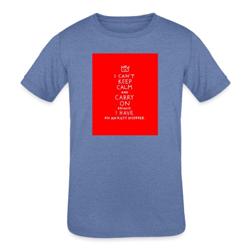 anxiety and depression - Kids' Tri-Blend T-Shirt