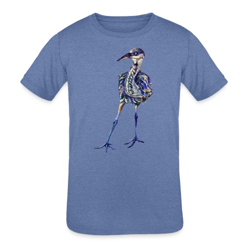 Blue heron - Kids' Tri-Blend T-Shirt