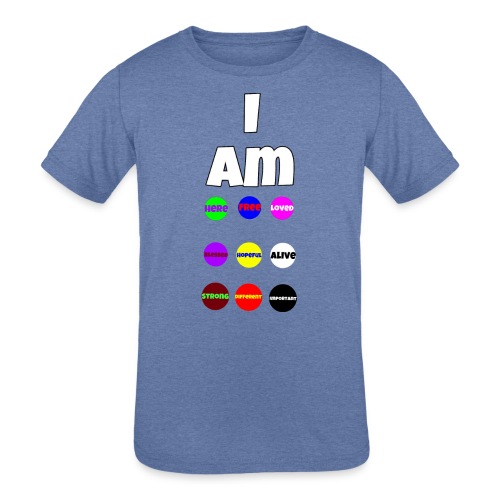 I AM... - Kids' Tri-Blend T-Shirt