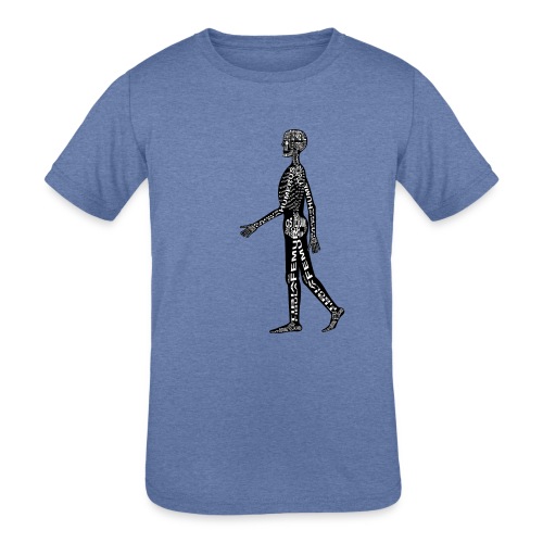 Skeleton Human - Kids' Tri-Blend T-Shirt