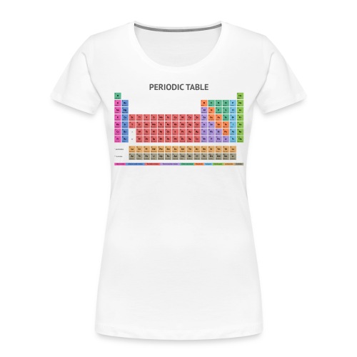 Periodic Table T-shirt (Light) - Women's Premium Organic T-Shirt