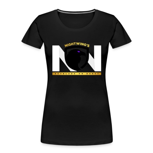 Nightwing WhitexBLK Logo - Women's Premium Organic T-Shirt