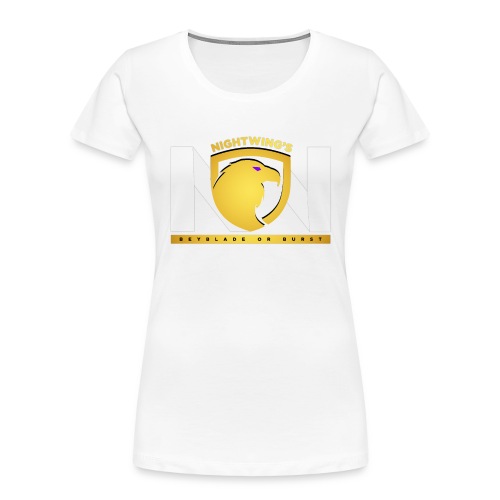 Nightwing GoldxWhite Logo - Women's Premium Organic T-Shirt