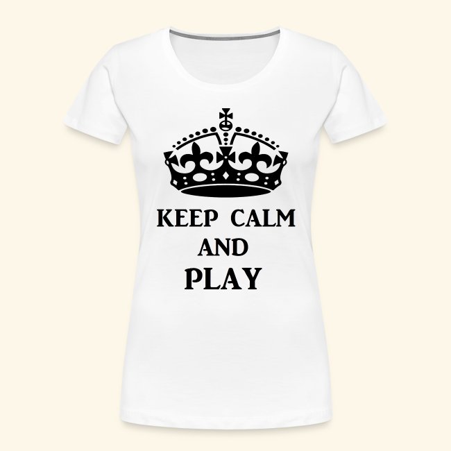 keep calm play blk