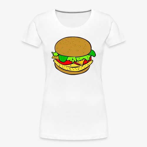 Comic Burger - Women's Premium Organic T-Shirt