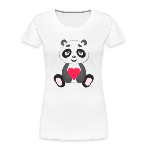 Sweetheart Panda - Women's Premium Organic T-Shirt
