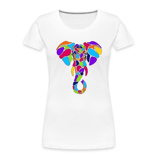 Art Deco elephant - Women's Premium Organic T-Shirt