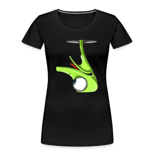 Funny Green Ostrich - Women's Premium Organic T-Shirt