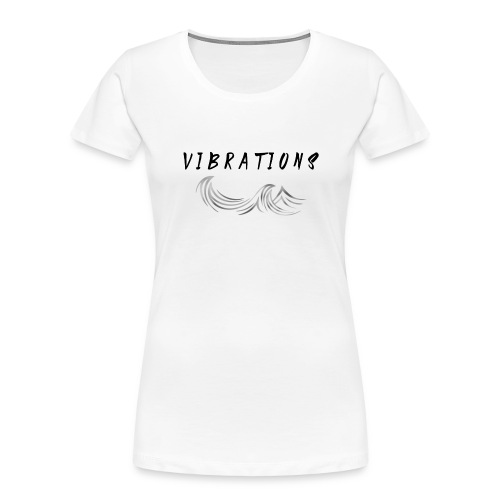 Vibrations Abstract Design - Women's Premium Organic T-Shirt
