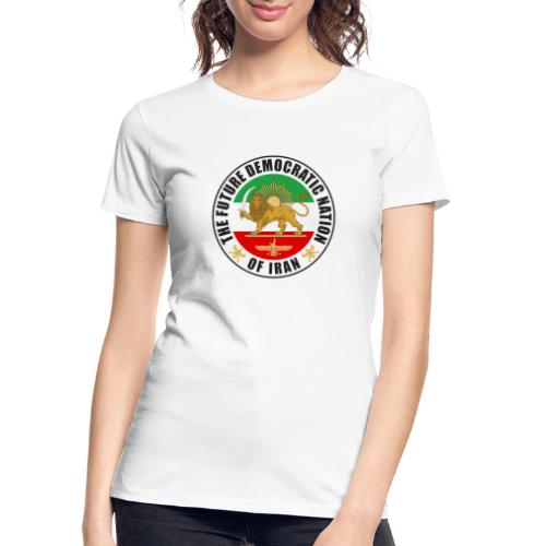 Iran Emblem Old Flag With Lion - Women's Premium Organic T-Shirt