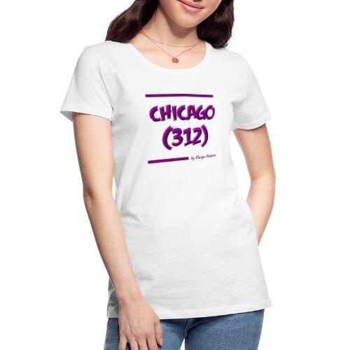 CHICAGO 312 PURPLE - Women's Premium Organic T-Shirt