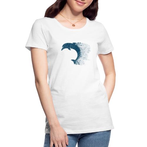South Carolina Dolphin in Blue - Women's Premium Organic T-Shirt