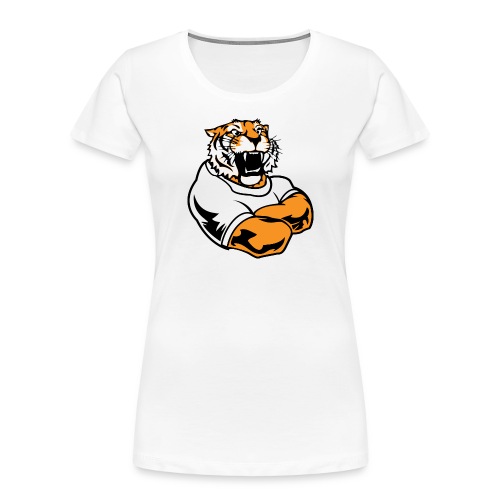 Cool Custom Tiger Macot - Women's Premium Organic T-Shirt