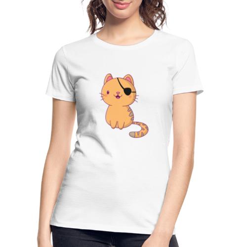 Cat with 3D glasses doing Vision Therapy! - Women's Premium Organic T-Shirt