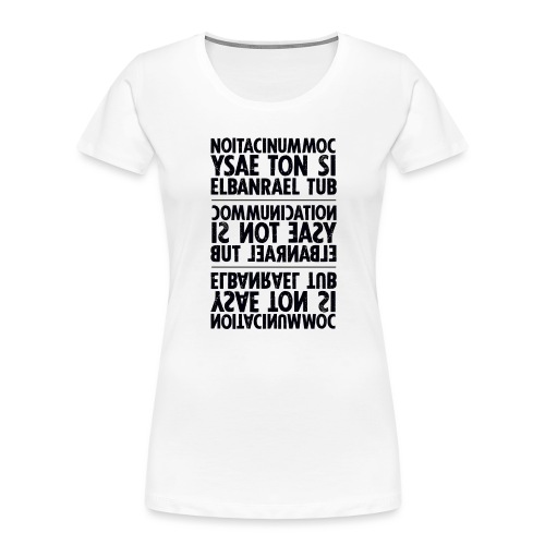 communication black sixnineline - Women's Premium Organic T-Shirt