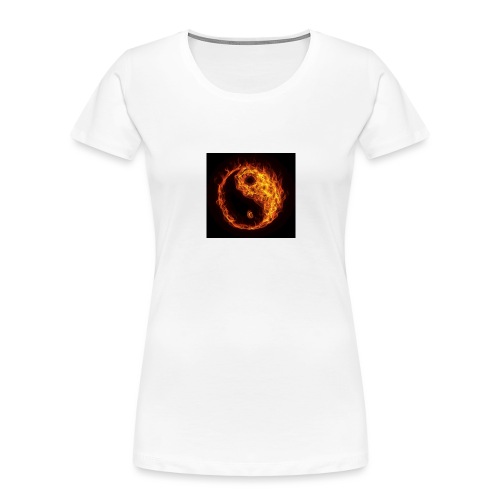 Panda fire circle - Women's Premium Organic T-Shirt