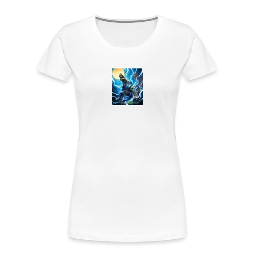 Blue lighting dragom - Women's Premium Organic T-Shirt