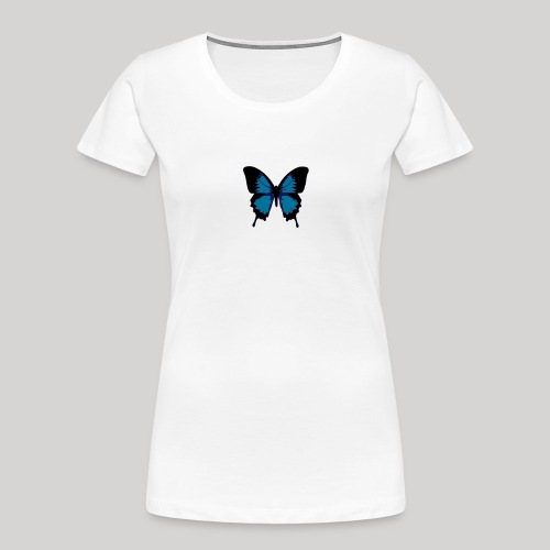 blue butterfly - Women's Premium Organic T-Shirt