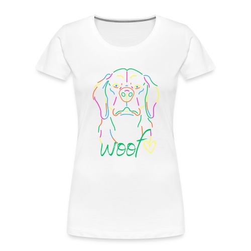Woof - Women's Premium Organic T-Shirt