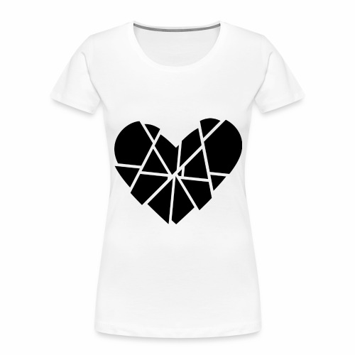 Heart Broken Shards Anti Valentine's Day - Women's Premium Organic T-Shirt