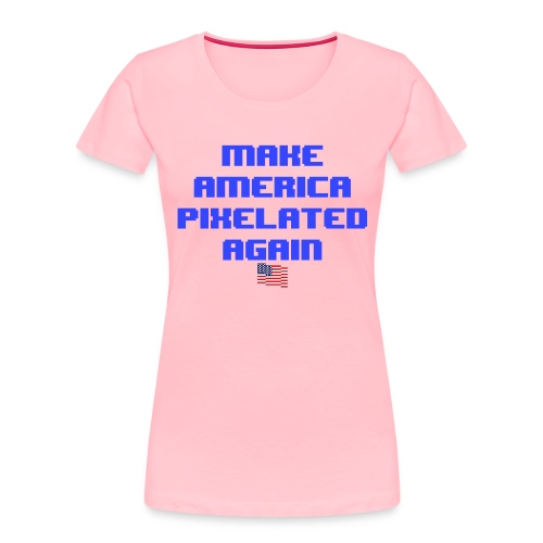 Pixelated America - Women's Premium Organic T-Shirt
