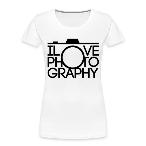 I Love Photography Camera - Women's Premium Organic T-Shirt