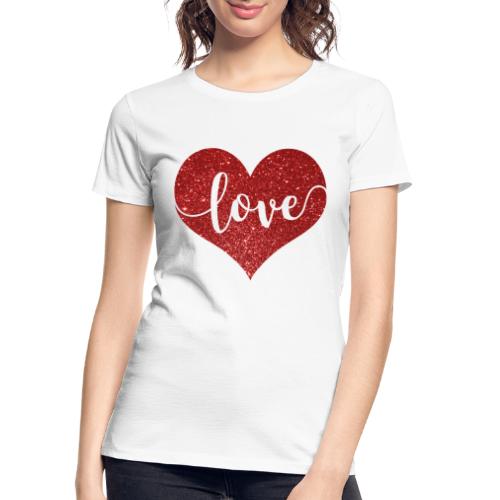 Heart Love - Women's Premium Organic T-Shirt