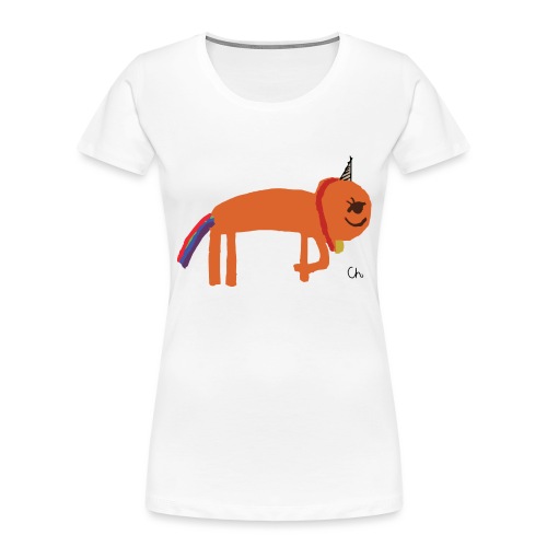 Orange unicorn - Women's Premium Organic T-Shirt