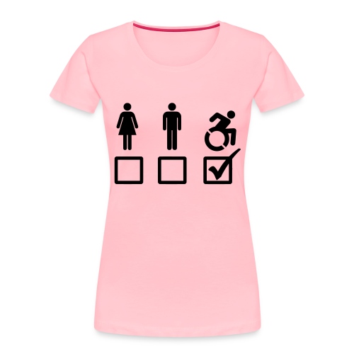 A wheelchair user is also suitable - Women's Premium Organic T-Shirt