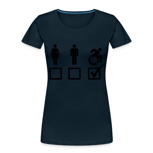 A wheelchair user is also suitable - Women's Premium Organic T-Shirt